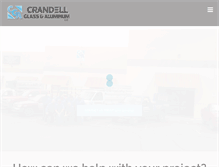 Tablet Screenshot of crandellglass.com